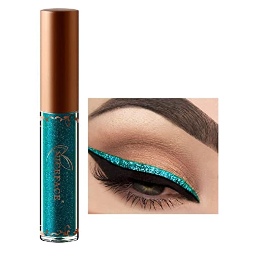 Allbesta Glitter Flüssig Eyeliner Lidschatten Metallic Farben Wasserfest Make-Up Shimmer Eye Liner Kosmetik Augen Make Up von Allbestaye