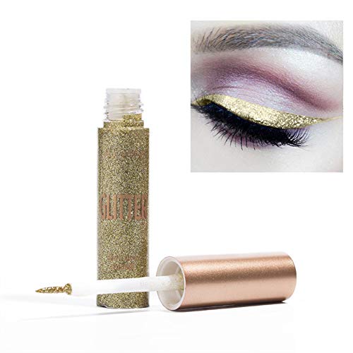 Allbesta Glitzer Wasserfest Flüssig Eyeliner Lidschatten Stift Langlebig Makeup Augen Liner von Allbesta