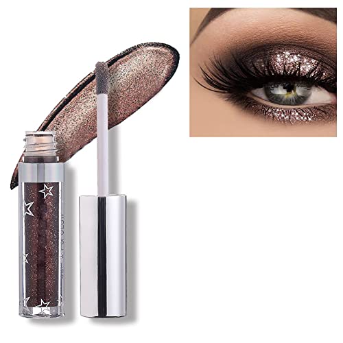 Allbesta Langlebig Glänzend Glitter Shimmer Flüssiger Lidschatten Stift Wasserfest Metallic Pigmente Make-up von Allbesta