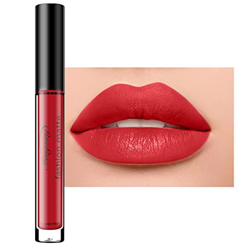 Allbestaye Langlebig Wasserdicht Flüssigkeit Matt Lippenstift Matte Lip Gloss Wasserfest Make-up Non-stick Cup von Allbesta