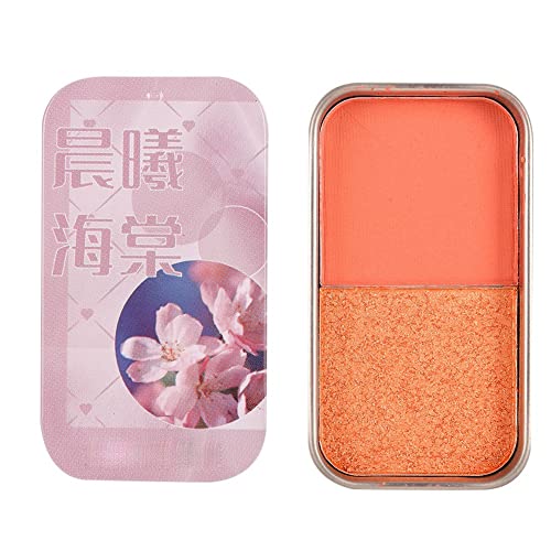 Allbesta Lidschatten Magazine 2 Farben Two-tone Gradient Palette Shimmer Faul Easy Quick Make-up Set von Allbesta