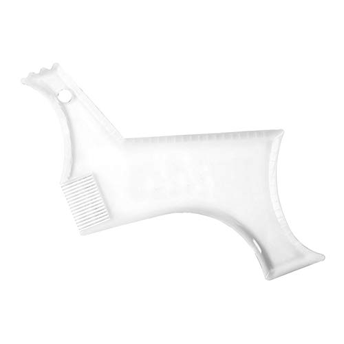 Allbesta Men Beard Shaping und Styling Template Comb for Men Hair Trim Transparent von Allbestaye