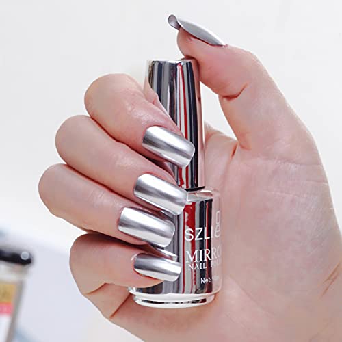 Allbestaye 18ml 12 Color Metallic Nail Polish Mirror Colorful Varnishes Metal Color Nail Art Long-lasting Charming fingertips (C12) von Allbestaye