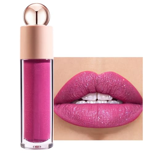 Allbestaye 8 Farben FlüSsiger Glitzer-Lippenstift, Glitzernder Lipgloss, Schimmernder, Matter Lippenstift, Wasserfester, Langlebiger, Glitzer-Make-Up-Lippenstift, Geschenk FüR Frauen von Allbestaye