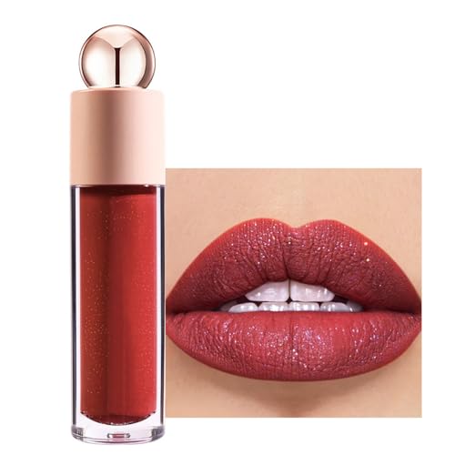 Allbestaye 8 Farben FlüSsiger Glitzer-Lippenstift, Glitzernder Lipgloss, Schimmernder, Matter Lippenstift, Wasserfester, Langlebiger, Glitzer-Make-Up-Lippenstift, Geschenk FüR Frauen von Allbestaye