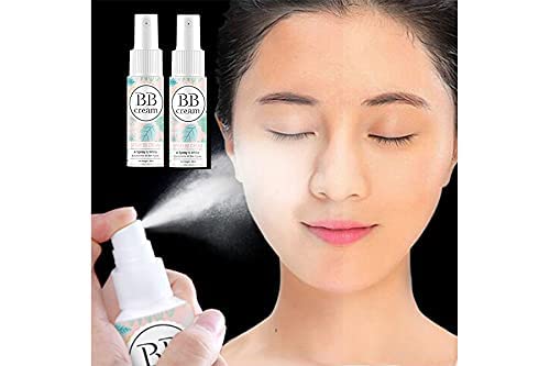 Allbestaye BB Cream Spray Concealer Foundation Wasserfest Whitening Skin Portable Lazy Makeup for Gesicht Körper Hals Bein (01#(2PCS)) von Allbestaye