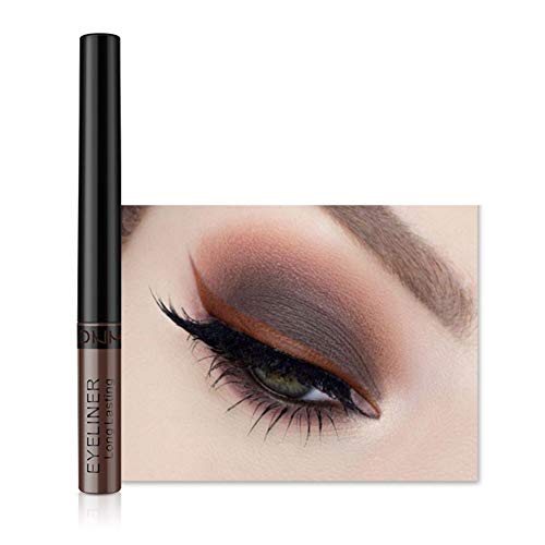 Allbestaye Bunt Matte Farbe Eyeliner Liquid Wasserfest Blau Lila Grün Weiß Braun Make-up Eye Liner von Allbestaye