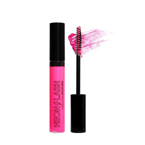 Allbestaye Bunt Wimperntusche Neon Mascara, Wasserfest Feiner Pinsel gelb grün blau orange rosa lila Wimpern Long-lasting, Augen Make-up Extra Long Lash Verlängerung & Volumen Eyelash Mascara (Rosa) von Allbestaye