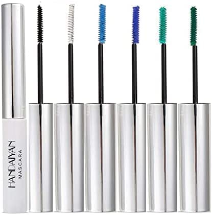 Allbestaye Bunte Mascara Set Wimperntusche Wasserfest Feiner Pinsel Grün Schwarz Weiß Wimpern Long-lasting (6 Colors) von Allbestaye