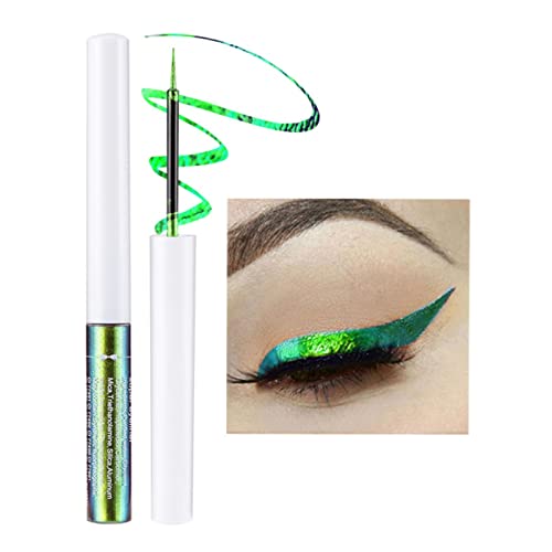 Allbestaye Chameleon Liquid Eyeliner, Highly Pigmented Intense Color Shifting, Waterproof Long Lasting Eye Makeup with Ultra-Fine Tip Metallic Multi-Reflective Finish Eye Liner (#02) von Allbestaye