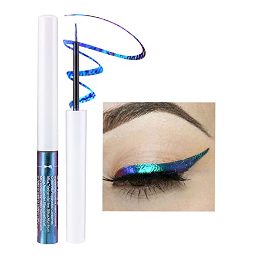 Allbestaye Chameleon Liquid Eyeliner, Highly Pigmented Intense Color Shifting, Waterproof Long Lasting Eye Makeup with Ultra-Fine Tip Metallic Multi-Reflective Finish Eye Liner (#04) von Allbestaye