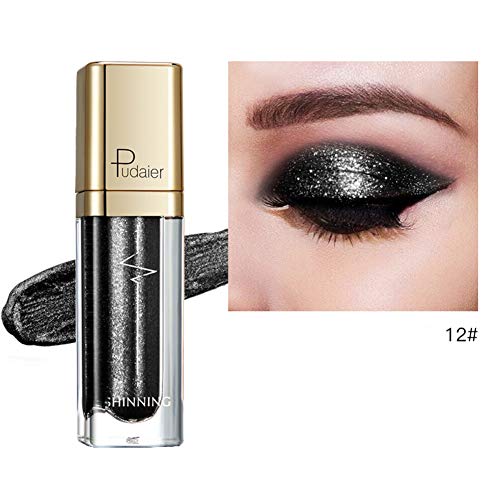 Allbestaye Diamond Glänzend Glitzer Flüssiger Lidschatten Stift Langlebig Metallic Pigmente Make-up Wasserfest von Allbestaye