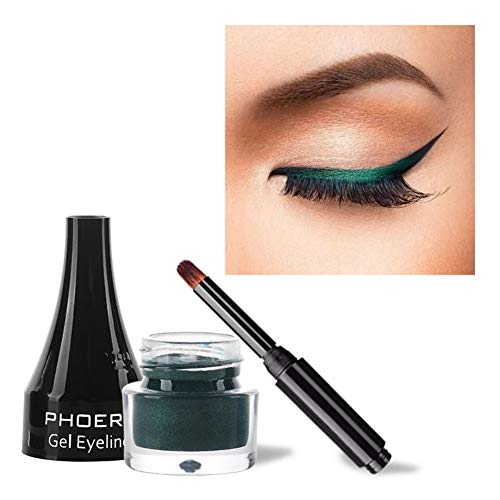 Allbestaye Farbe Eyeliner Gel Liner Bunt Matte Wasserfest Blau Lila Grün Weiß Braun Gold Eye Make-up von Allbestaye