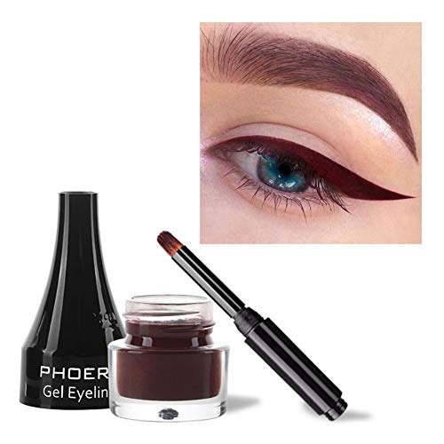 Allbestaye Farbe Eyeliner Gel Liner Bunt Matte Wasserfest Blau Lila Grün Weiß Braun Gold Eye Make-up von Allbestaye