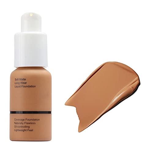 Allbestaye Matte Liquid Foundation -Oil Control Concealer Cream -Long Lasting Makellose Moisturizing Base Liquid Cover -Farbwechselnde Foundation für Frauen und Mädchen 30ml 1,01 FL.OZ von Allbestaye