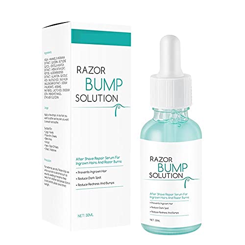 Allbestaye Skin Lightening Razor Bump Stopper Solution Dark Spot Corrector after Shave Repair Serum for Ingrown Hair Skin Care Treatment for Men Women von Allbestaye