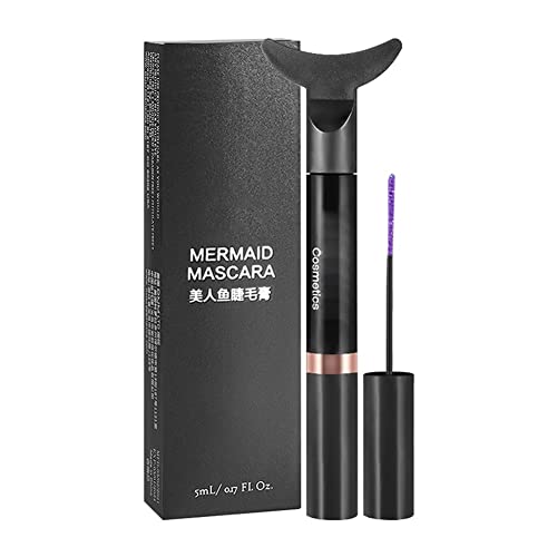 Allbestaye Wimpern Volumen 3D Mascara Seidige Faser Lange Wasserdichte Natürliche Mascara Schwarz Braun Lila Weiß Blau von Allbestaye