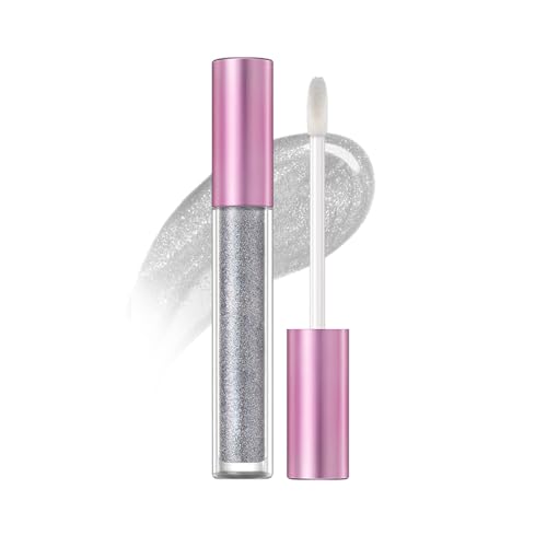 Glitzernder flüssiger Lippenstift, Antihaft-Cup-Lipgloss, hochwirksame Lippenfarbe mit übertragungssicherem Verschleiß, langlebiges und wasserfestes Lippenstift-Make-up für Frauen von Allbestaye