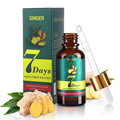 Haarwachstum Serum, Anti-Haarausfall Haarserum Ingwer Haar Wachstum Serum Flüssiger für Frauen und Männer, Haarwachstumsserum für dünne Haare und bei Haarausfall Haarwachstum Beschleunigen (1 Stück) von Allbestaye