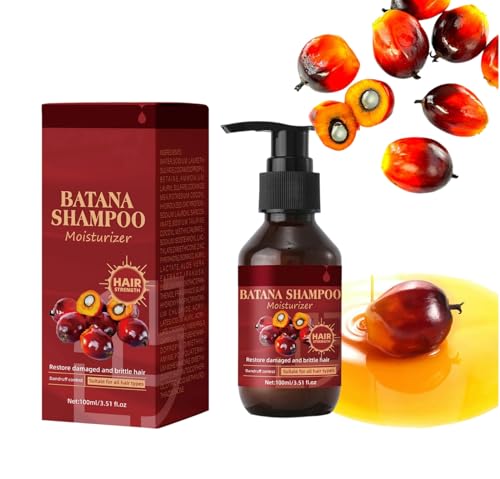 Batana Öl Shampoo, Haarwachstum Shampoo für Männer und Frauen, Verhindert Haarausfall, Repariert Geschädigtes Haar, Natürliches Batana Shampoo für Dickeres, Kräftigeres, Volleres Haar (100 ml) von Allbestaye