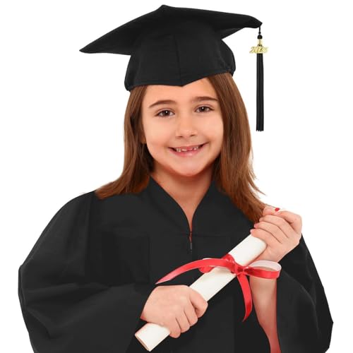 Allbestop Abschluss Talar Mit Doktorhut Graduationrobe Kinder 2025 Abschluss Talar Mit Abschluss Hut Graduation Cap Headband Abschluss Mit Doktorhut 2025 Der Anzug Für Den Kindergarten von Allbestop