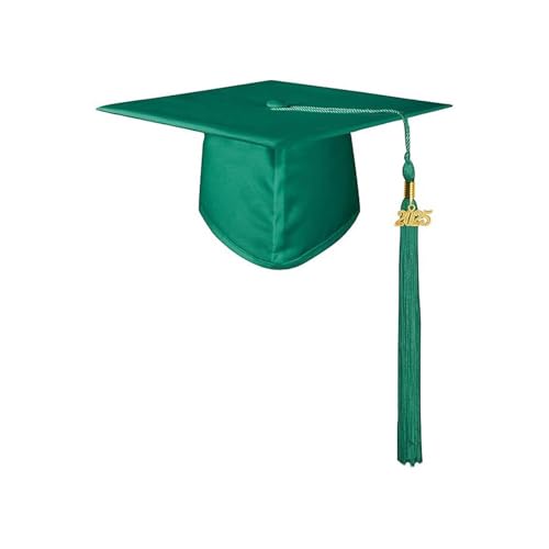 Allbestop Bachelor Absolventenhut Doktorhut 2025 Schwarzer Hut Abschlusshüte Geschenke Zum Bachelor Uni Graduation Hat Mit 2025 Anhänger Quaste Graduation Cap Verstellbar Grün von Allbestop