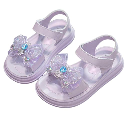 Allbestop Geschlossene Sandalen Mädchen Hausschuhe Kinder Sommer Leicht Sommer Strandsandalen Sommerschuhe Keilsandalen Kindersandalen Glitzer Sandalen Tanzschuhe Mädchen Barfuß Sneaker 37 von Allbestop