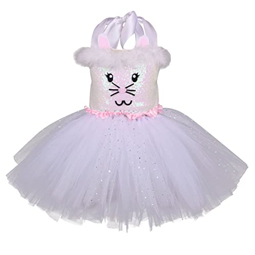 Allbestop Hochzeitsfeier Geburtstags Kleid Für Mädchen,Prinzessin Kostüm Kinderkleider Mit Pailletten Tüllrock Kinder Kleinkind Kostüm Mädchen FrüHling Sommer Party Kleidung Geburtstagsfeier Hochzeit von Allbestop