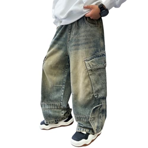 Allbestop Jungen-Jeanshosen Jogginghose Jeanshosen Kinder Frühling-Herbst Denimhose Mit Elastische Taille Und Taschen Outdoor Sport Freizeithose Lockere Passform Streetwear Yk2 Clothing 150 Allbestop Jungen-Jeanshosen Jogginghose Jeanshosen Kinder Frühling-Herbst Denimhose Mit Elastische Taille Und Taschen Outdoor Sport Freizeithose Lockere Passform Streetwear Yk2 Clothing 150 von Allbestop
