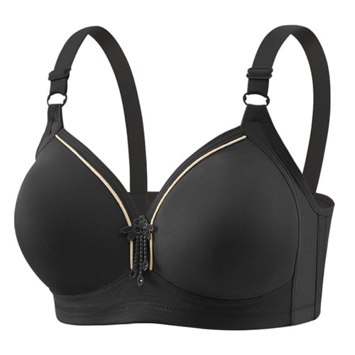 Allbestop Lift-BH for Damen Ohne Bügel Große Größen Bequeme Drahtloser Push-Up BH Soft Nahtloser Sport UnterwäSche Große Größen BHS Fitness Yoga Bra Soft Touch Stoff 54 von Allbestop