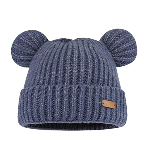 Allbestop Mütze Kinder Winter Wolle Babymütze Mützenschal Gestrickter Winterschal Schlupfmütze Kinder Wintermütze Mädchen Mütze Mädchen 4 Jahre Niedliche Winter Warm Beanie Mütze Baby Schal von Allbestop