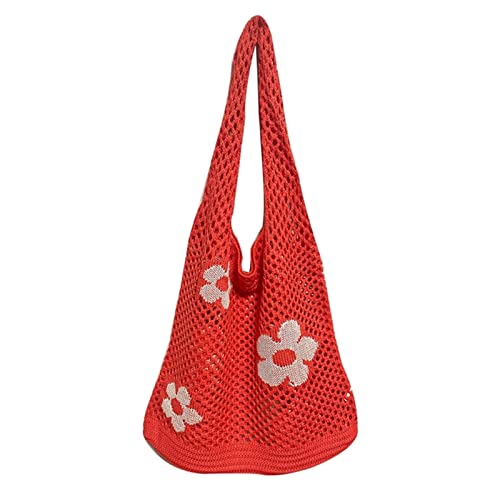 Allbestop Strandtasche Damen Sommer Boho, AchselhöHlen Hobo Tasche Damen Umhängetasche Stroh Schultertasche Handtasche Big Bag Faltbar Hobo Taschen Damen-Shopper von Allbestop