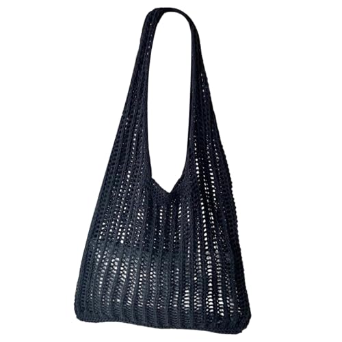 Allbestop Strandtasche Damen Sommer Boho, Große Gehäkelte Beach Bag Mit Mesh-Design Gestrickte Tote Bag Handtasche Sommer Everyday Strandtasche xxl Für Büro Strand von Allbestop