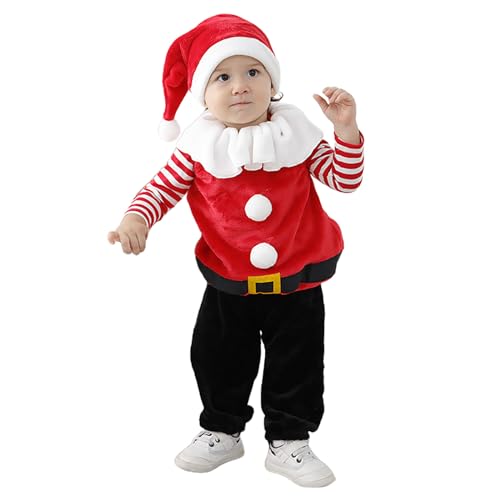 Allbestop Weihnachten Baby,Baby Kinder Jungen Mädchen My First Christmas Outfit Baby WeihnachtsKostüm Kinder Mädchen Baby Weihnachtsoutfit Mädchen Kleidung Set Weihnachtskleidung Für Kinder von Allbestop