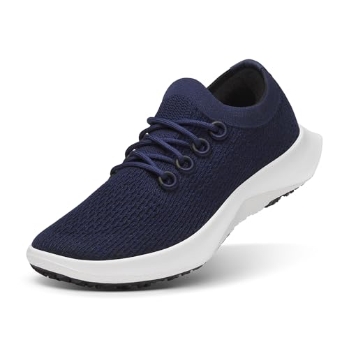 Allbirds Tree Dasher 2 Herren-Sneaker, aktive Lauf- und Walking-Sneaker, Deep Navy (Blizzard-Sohle), 42.5 EU von Allbirds