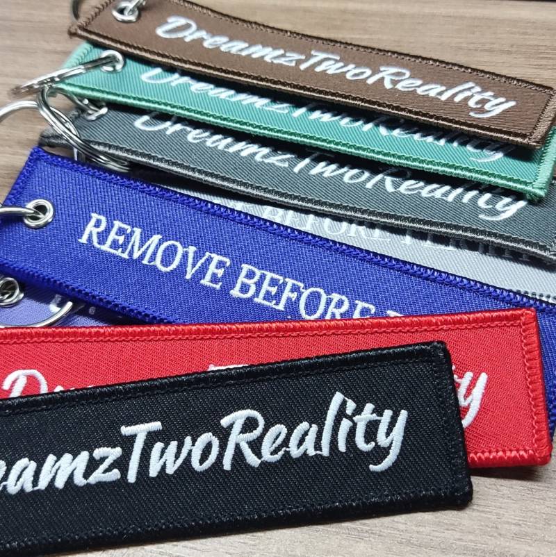 50 Benutzerdefinierte Schlüsselbund Schlüsselanhänger, Flug Stickerei Custom Keytag, Schlüsselanhänger Brieftasche, Jet Tag von AllcustomCo