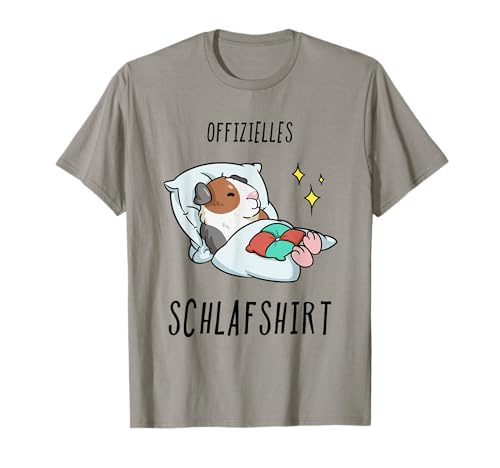 Alle Meerschweinchen Angebote Damen T-Shirt Pyjama Schlafanzug Kurzarm Grau Small EU 38-40 von Alle Meerschweinchen Angebote