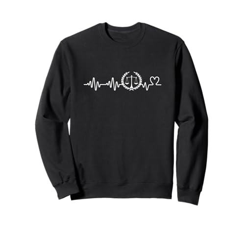 Anwalt Heartbeat Männer Frauen Lustiger Anwalt Sweatshirt von Allegedly Gifts For Law Students And Lawyer