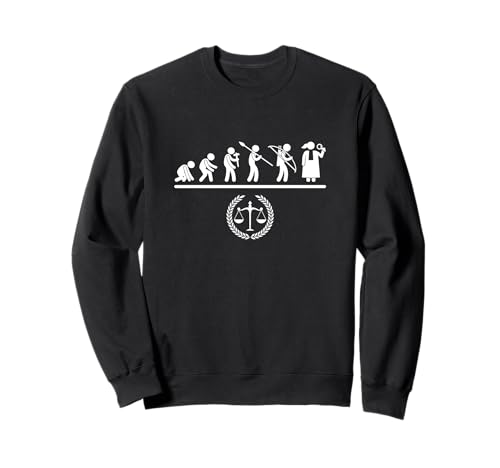 Attorney Evolution Women Lustiger Anwalt Sweatshirt von Allegedly Gifts For Law Students And Lawyer