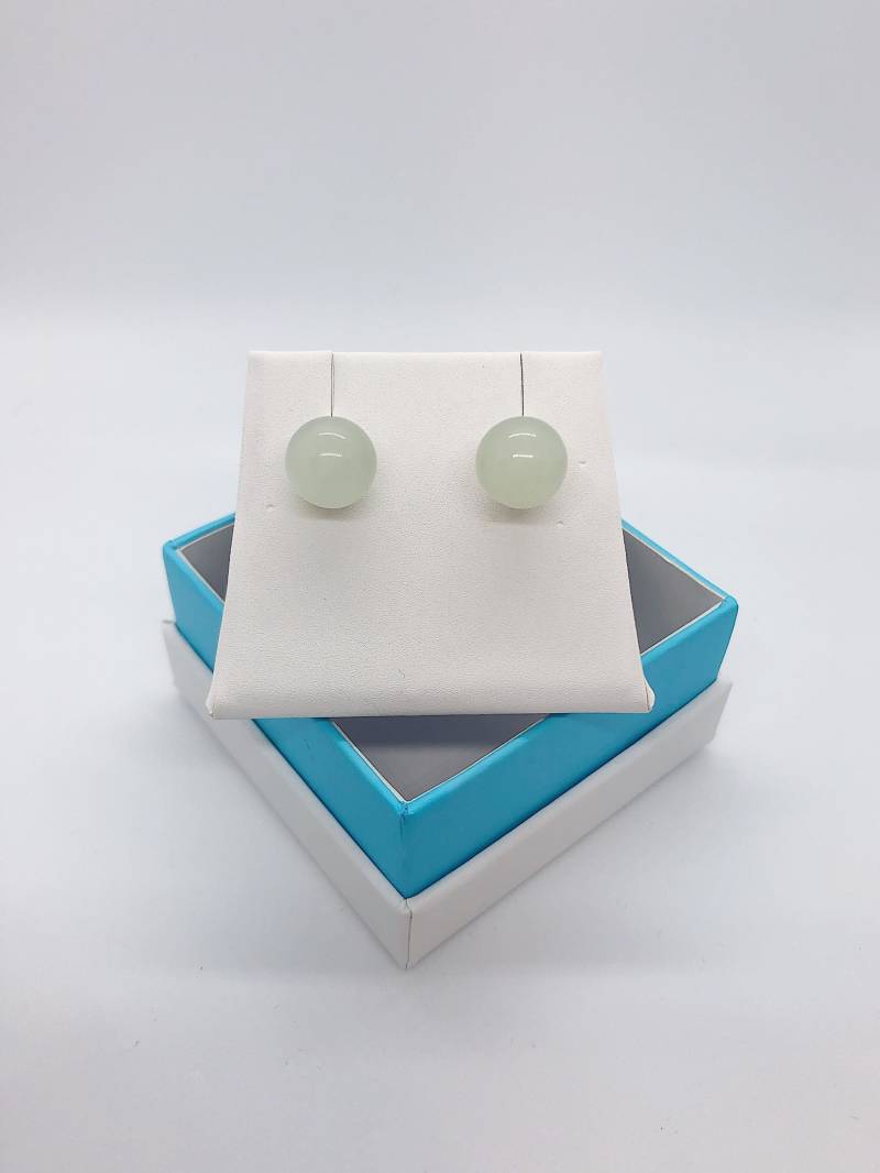 Custom 14Kt-Wg Grüne Amethyst Ohrstecker von AlleghenyDiamondMine