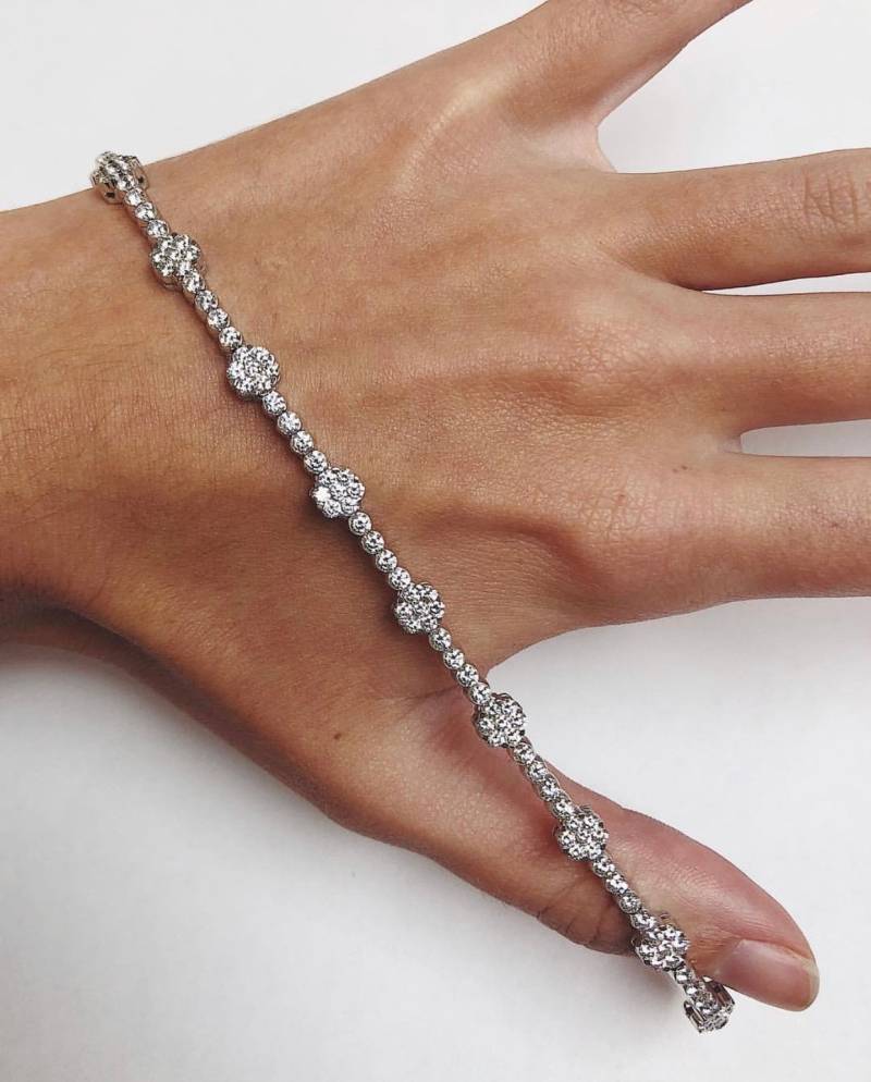 Custom - 18K Damen Diamant Tennis Armband von AlleghenyDiamondMine