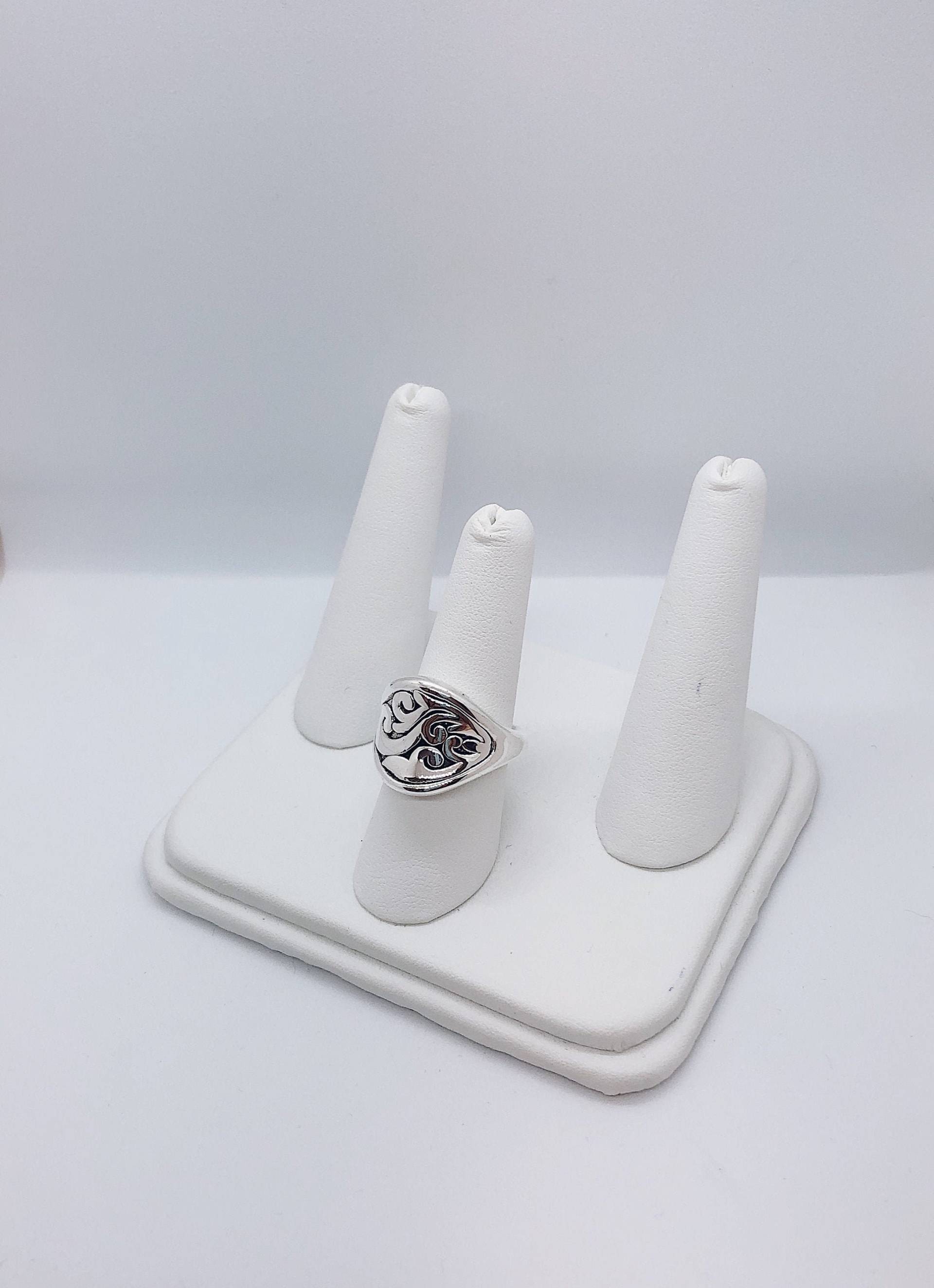 Gemusterter Sterling Silber Ring Mit Wirbeln von AlleghenyDiamondMine