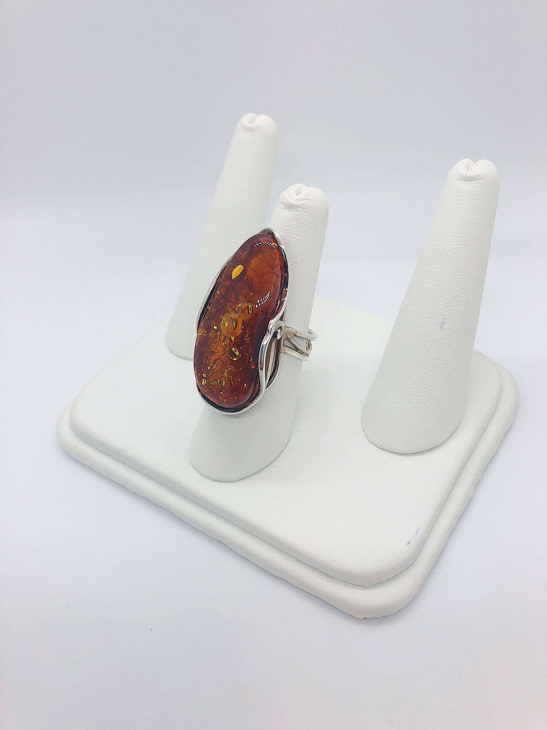 Großer Damen Bernstein Edelstein Statement Ring von AlleghenyDiamondMine