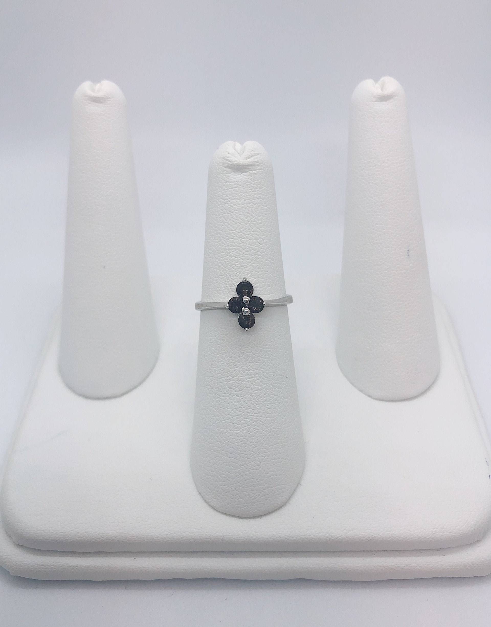 Handarbeit Damen Rauchquarz Cluster Ring Mit 925 Sterling Silber von AlleghenyDiamondMine