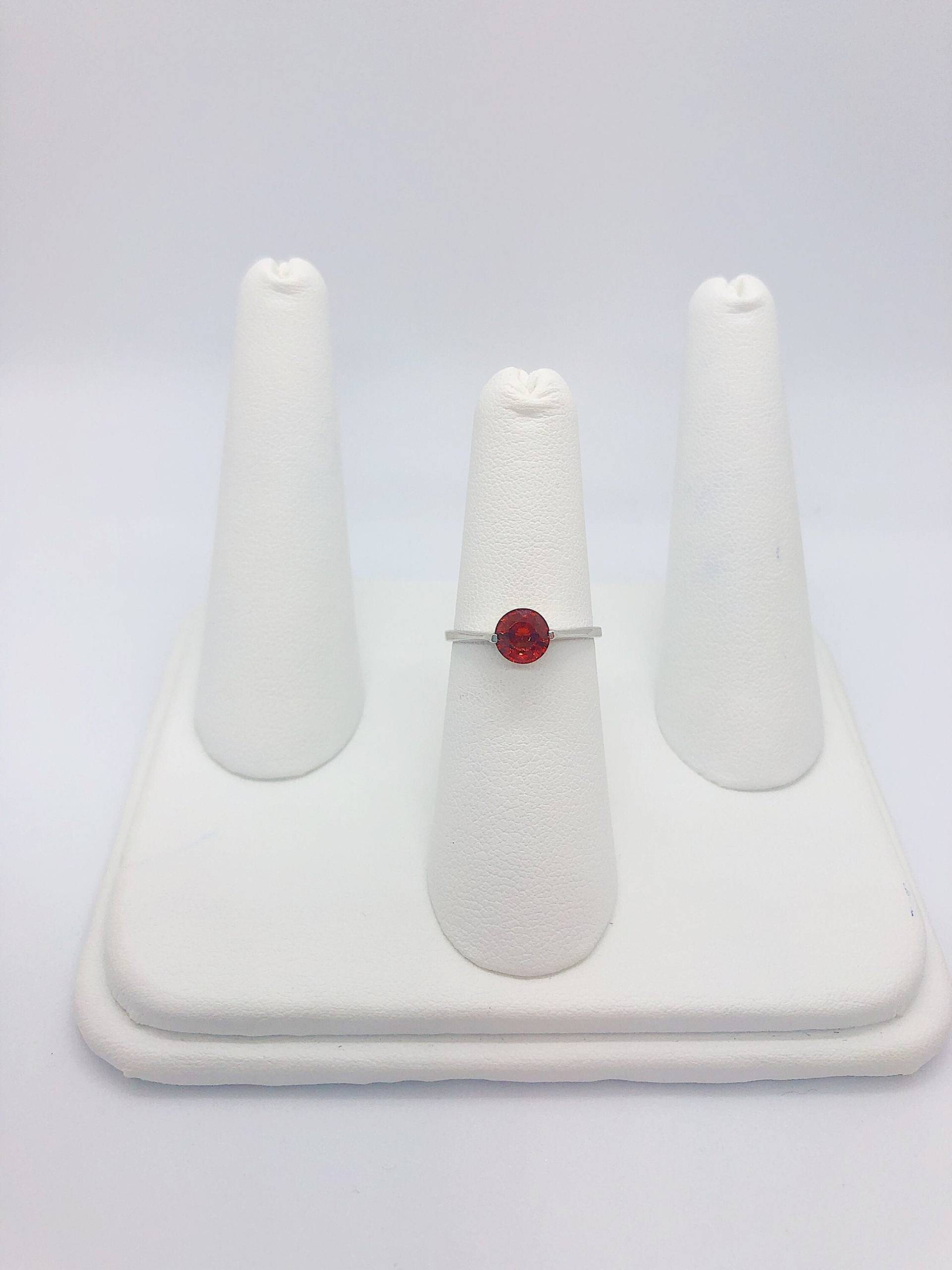 Individualisiert Spessartin Granat Solitare Ring Aus 925 Sterling Silber von AlleghenyDiamondMine