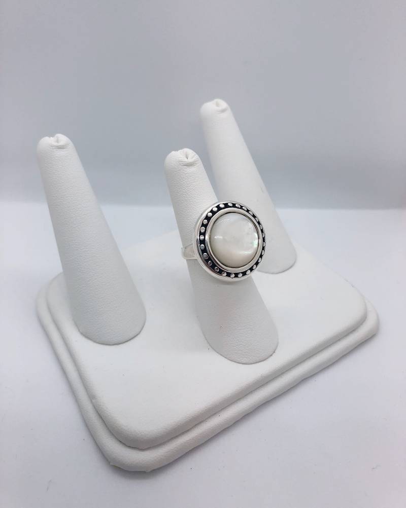 Perlmutt Und Sterling Silber Ring von AlleghenyDiamondMine