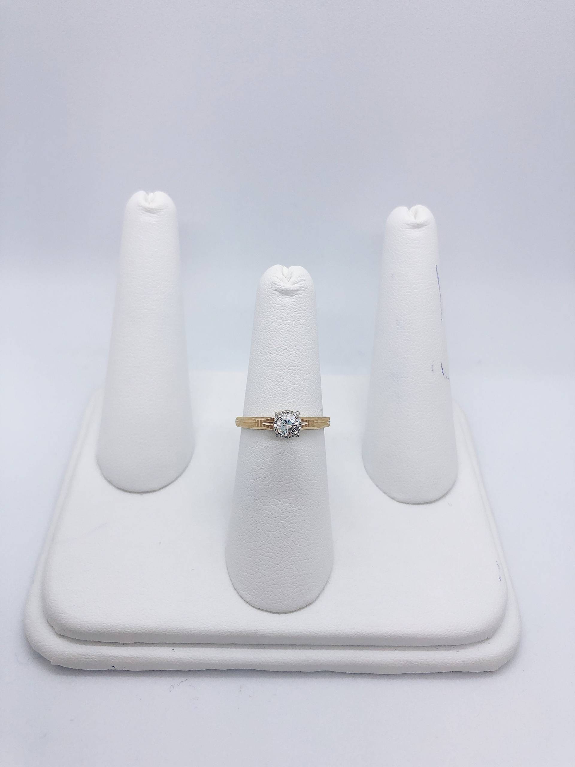 Vintage - 14Kt-Yg Diamant Verlobungsring von AlleghenyDiamondMine