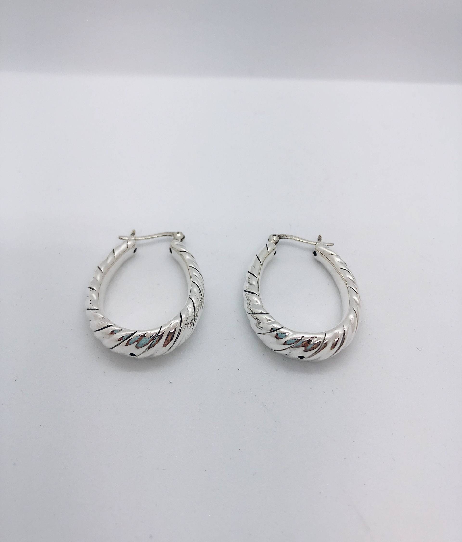 sterling Silber Twist Ohrringe von AlleghenyDiamondMine