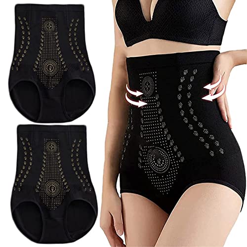 Allegorly Fiber Restoration Shaper Damen Butt Lifter Unterhose Hip Enhancer Shapewear Elastisch Body Shaper Bauchkontrolle Bauchweg Unterhose Ionstech Unique Hohe Taille Shapewear (#1 Black, XL) von Allegorly