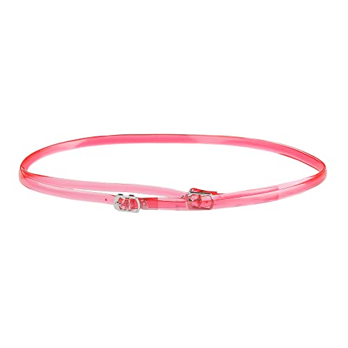 Allegra K Abnehmbare transparente klare gekreuzte Schuhriemen für Damen Gürtel Bänder zum Halten von losen High Heels rot One Size von Allegra K